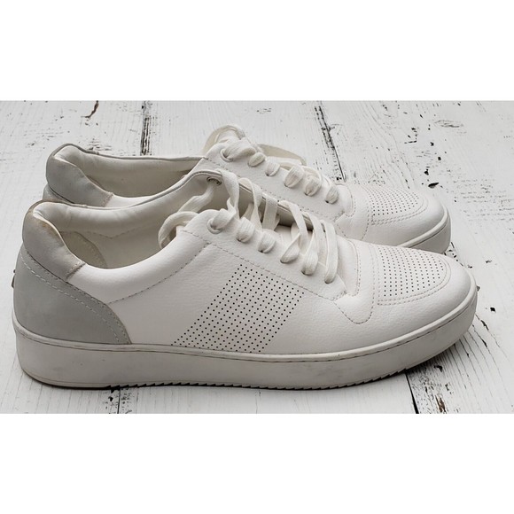 Nordstrom Rack Ortholite Women's Sz 11 Lace Up White Sneaker W Tan Back NEW - Picture 1 of 7